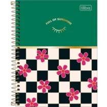 Caderno Check Pop Verde 80 Folhas - Tilibra