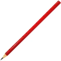 Lápis Grafite Triangular Vermelho C/ Régua UN. - Faber-Castell