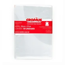 Saco P/ Presente Cristal 25 cm X 37 cm C/ 100  - Brastill