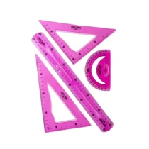 Kit Geométrico Flexível Rosa C/4 Pçs. UN. - Leo & Leo
