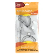 KIT GEOMÉTRICO CRISTAL C/ 4 PÇS. UN. - KAZ