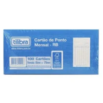 CARTÃO DE PONTO MENSAL - RB 85 MM X 179 MM C/ 100 FLS. - TILIBRA