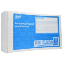 RECIBO COMERCIAL S/ CANHOTO 206 MM X 139 MM C/ 50 FLS. - TILIBRA