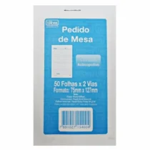 PEDIDO DE MESA C/ 2 VIA 75 MM X 127 MM C/ 50 X 2 FLS. - TILIBRA
