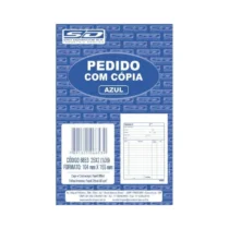 PEDIDO C/ CÓPIA AZUL 104 MM X 143 MM C/ 25 X 2 FLS. - SÃO DOMINGOS