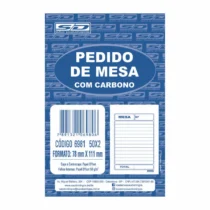 PEDIDO DE MESA C/ CARBONO 78 MM X 111 MM C/ 50 X 2 FLS. - SÃO DOMINGOS