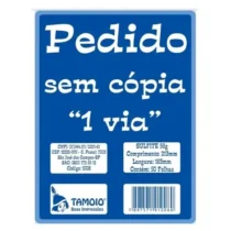 PEDIDO S/ CÓPIA 1º VIA 213 MM X 163 MM C/ 50 FLS. - TAMOIO