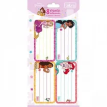 Etiqueta Adesiva Princesas Disney C/ 8  - Tilibra