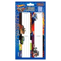 Etiqueta Adesiva Hotwheels C/ 8  - Tilibra