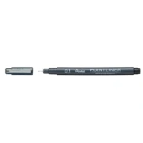 Caneta Nanquim Pointliner 0.1 mm Preta UN. - Pentel