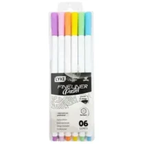 Caneta Fineliner Tom Pastel 0.4 mm C/ 6 Cores - Lyke