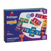 Dominó Animais Em Madeira C/ 28 Pçs. - Xalingo