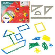 Kit Geometria Geoclick C/ 128 Pçs. - Mmp