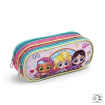 Estojo Infantil Glitt Girls C/ 2 Divisória - Seanite