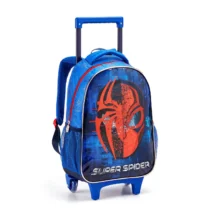 Mochila Infantil Super Spider Com Rodas (Azul) - Seanite