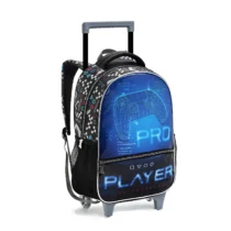 Mochila Infantil Pro Player Com Rodas - Seanite