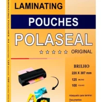 Plástico P/ Plastificação A4 220 mm X 307 mm C/ 100 UN. - Polaseal