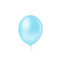 Balão De Soprar N° 8 Redondo Azul Claro C/ 50  - Joy