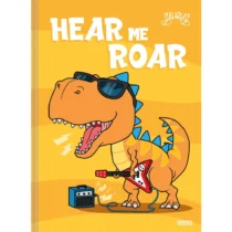 Caderno Brochura Peq. Dinossauro Laranja 80 Fls. - Sd