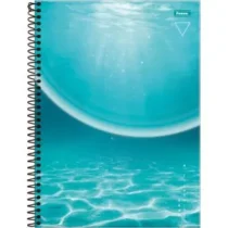 Caderno Cliff 15 Mat. Elementos Azul Claro 240 Folhas - Foroni