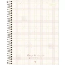 Caderno Espiral Soho Keep It Real Branco 80 Fls. - Tilibra