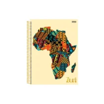 Caderno Espiral Zuri Africa 80 Fls. - Sd