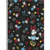 Caderno Espiral Minnie Mouse Preto 80 Fls. - Foroni