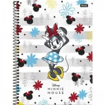 Caderno Espiral Minnie Mouse Branco 80 Fls. - Foroni
