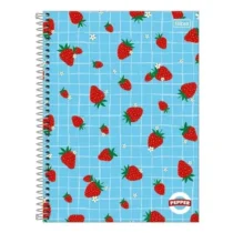 Caderno De 20 Mat. Morangos 320 Fls. - Tilibra