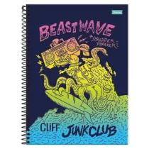 Caderno De 20 Mat. Cliff Beastwave 320 Fls. - Foroni