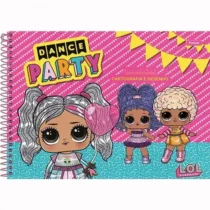 Caderno Cartografia E Desenho Lol Dance Party 80 Fls. - Foroni