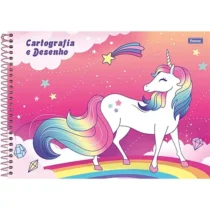 Caderno Cartografia E Desenho Unicórnio 80 Fls. - Foroni