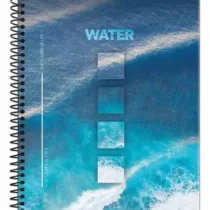 Caderno Espiral Peq. 4 Elementos Water 80 Fls. - Foroni
