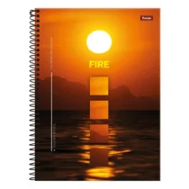 Caderno Espiral Peq. 4 Elementos Fire 80 Fls. - Foroni