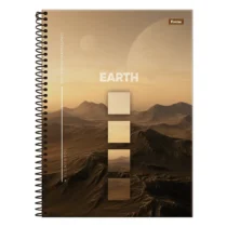 Caderno Espiral Peq. 4 Elementos Earth 80 Fls. - Foroni