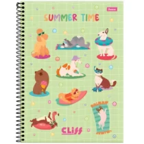 Caderno Espiral Peq. Cliff Summer Time 80 Fls. - Foroni