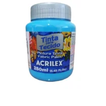 Tinta P/ Tecido Azul Celeste 250 ml - Acrilex