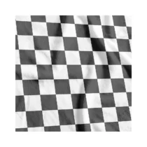 TNT Estampado Xadrez Preto E Branco 1.40 m X 1 m - Supper
