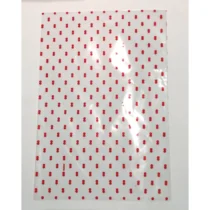 Saco Transparente C/ Bolinhas Vermelhas 15 cm X 22 cm C/ 100  - Cromus