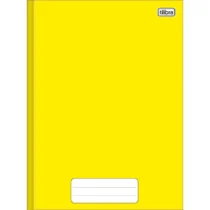 Caderno Brochura Peq. Pepper Amarelo 80 Fls  - Tilibra