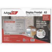 Expositor Display Office A3 C/ Fita Dupla Face 31 cm X 44 cm X 0,3 cm UN. - Maxcril