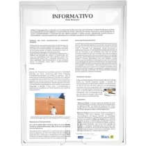 Expositor Display Office A5 C/ Fita Dupla Face 22,7 cm X 17 cm X 0,2 cm UN. - Maxcril