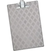 Prancheta Ofício Metal Fume 34,5 cm X 23 cm X 0,3 cm UN. - Maxcril