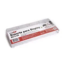 Suporte P/ Expositor Display A4 E A5 Cristal 22 cm X 9,7 cm X 2 cm UN. - Maxcril