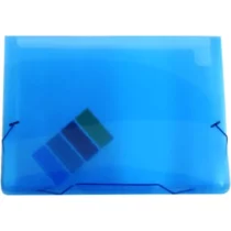 Pasta Sanfonada Azul A4 38 mm X 230 mm X 330 mm C/ 12 Div.  - Polibras