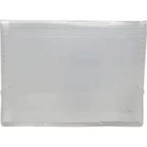 Pasta Sanfonada Cristal A4 38 mm X 230 mm X 330 mm C/ 12 Div.  - Polibras