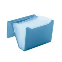 Pasta Sanfonada Azul A4 230 mm X 72 mm X 330 mm C/ 31 Div.  - Polibras