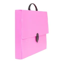 Pasta Sanfonada Rosa A4 232 mm X 330 mm X 46 mm C/ 12 Div.  - Polibras