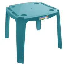 Mesa Infantil Turquesa 50,5 cm X 46,5 cm X 50,5 cm  - Paramount