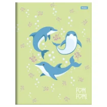 Caderno Brochura Peq. 80 Fls Fom Fom Golfinho - Foroni